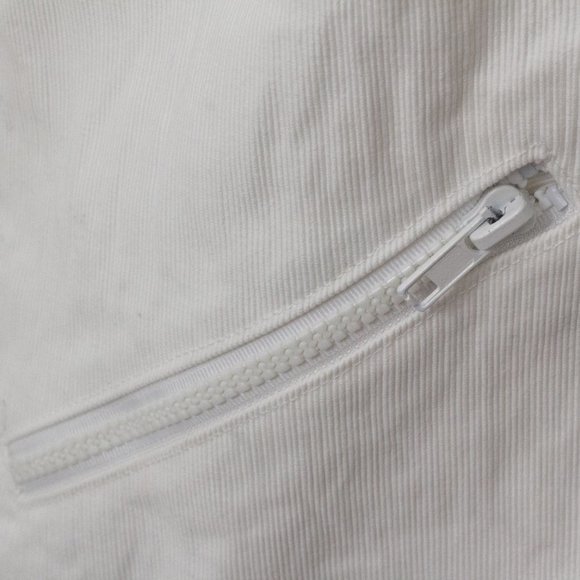 Vintage 90s S 100% Cotton Crisp Heavy Jacket White - Picture 11 of 14